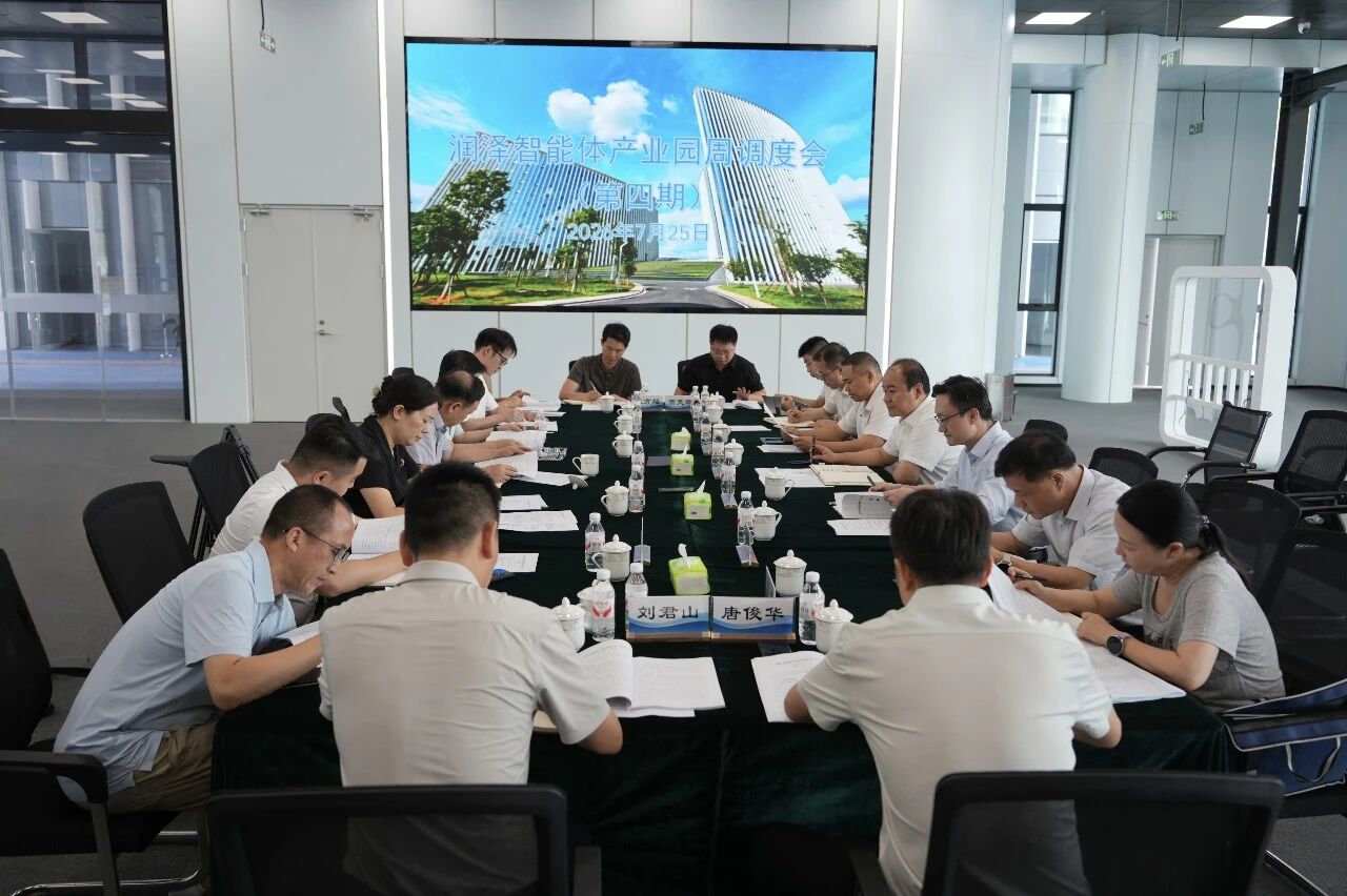朱健主持召开润泽智能体产业园周调度会